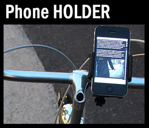 Smart Phone Holder  on Bicycle Handlebar  스마트폰거치대