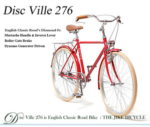 DISC VILLE 276  English Classic Road Bike  Gorgeous Red  클래식 로드 디스크 빌